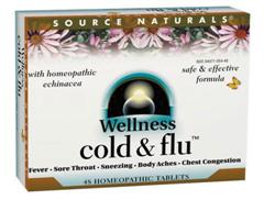 Wellness Cold and Flu (48 tabs) Source Naturals