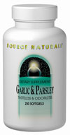 Garlic & Parsley (600 mg-250 softgels) Source Naturals