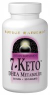 7-Keto (50 mg 30 tabs) Source Naturals
