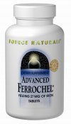 Advanced Ferrochel (27 mg 90 tabs) Source Naturals