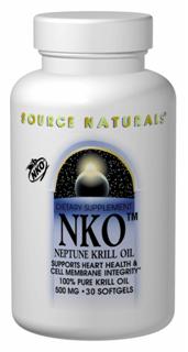 NKO Neptune Krill Oil (500 mg-60 softgels) Source Naturals