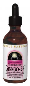 NutraDrops Ginkgo-24 (4 oz) Source Naturals