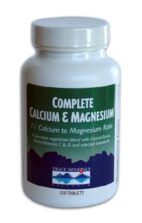 Complete Calcium & Magnesium 1:1 (500 mg/500 mg) (120 Tabs) Trace Mineral Research