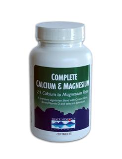 Complete Calcium & Magnesium 2:1 - (1,000 mg/500 mg) (120 Tabs) Trace Mineral Research