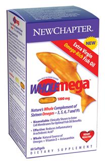 Wholemega (1,000 mg 60 soft gels) New Chapter Nutrition