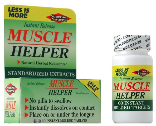 Muscle Helper (No Shot, Quick Release, 60 Instant Dissolve Mini Tabs) | Standardized Extracts Superior Source