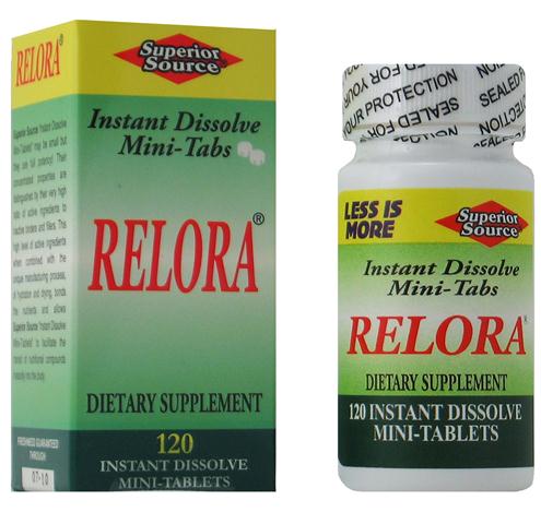 Relora 250 mg. (No Shot, Quick Release, 120 Instant Dissolve Mini Tabs) Superior Source
