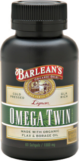 Lignan Omega Twin (60 softgels) Barlean's