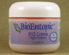 High Potency Methylcobalamin B12 Crème (2 oz) BioEntopic