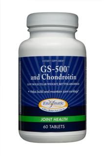 GS-500 & Chondroitin (60 tabs) Enzymatic Therapy