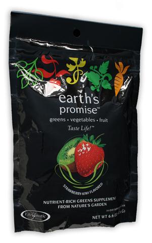 Earth's Promise Green (Strawberry-Kiwi 14-day pouch) Enzymatic Therapy