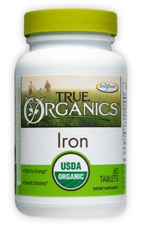 True Organics Iron (60 tabs) Enzymatic Therapy