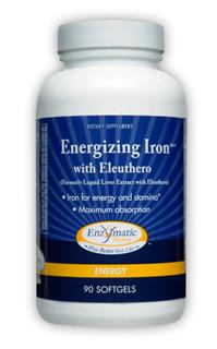 Energizing Iron w/Eleuthero (90 softgels) Enzymatic Therapy
