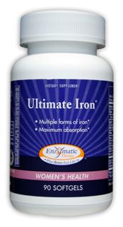 Ultimate Iron (90 softgels) Enzymatic Therapy