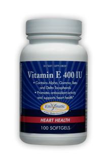 Vitamin E 400 IU (100 softgels) Enzymatic Therapy