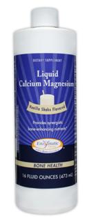 Liquid Calcium Magnesium (Vanilla Shake Flavor 16 oz) Enzymatic Therapy