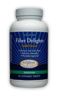 Fiber Delights (Vanilla 60 chew tabs) Enzymatic Therapy