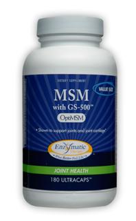 MSM with GS-500 (180 Ultracaps) Enzymatic Therapy