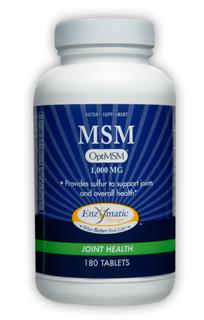 MSM (1,000 mg 180 tabs) Enzymatic Therapy