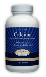 Calcium, Magnesium, Phosphorus & Vitamin D (180 tablets) Enzymatic Therapy