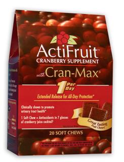ActiFruit with Cran-Max (20 soft chews) Enzymatic Therapy