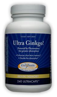 Ultra Ginkgo! (240 Ultracaps) Enzymatic Therapy