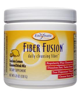 Fiber Fusion Powdered Drink Mix (Luscious Lemon 4.9 oz) Enzymatic Therapy