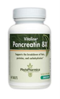 PhytoPharmica Pancreatin 8X (60 tabs) Enzymatic Therapy