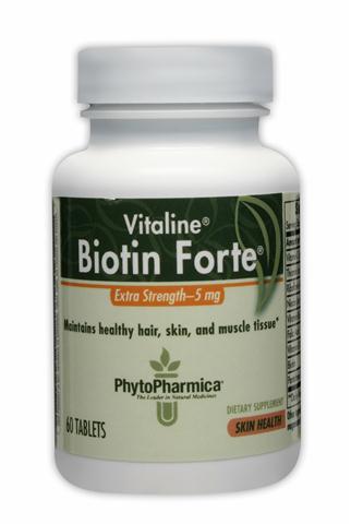 PhytoPharmica Biotin Forte 5mg (60 tabs) Enzymatic Therapy