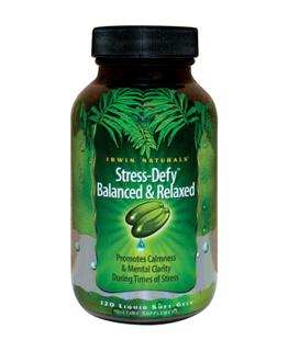 Stress-Defy Balanced & Relaxed (120 softgels) Irwin Naturals