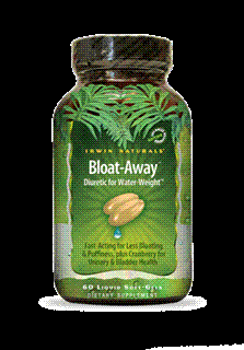 Bloat-Away Diuretic for Water Weight Gain (60 liquid gelcaps) Irwin Naturals