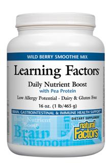 Learning Factors Daily Nutrient Boost with Pea Protein(1lb) Natural Factors