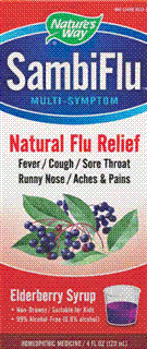 SambiFlu Multi-Symptom, Natural Flu Relief (4 oz) Nature's Way