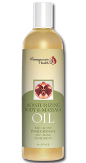 Moisturizing Body & Massage Oil (8oz) Pomegranate Health