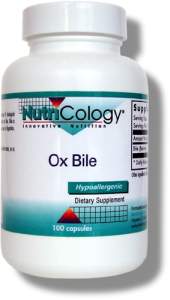 Ox Bile (100 caps) NutriCology