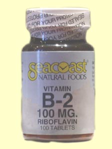 B2 (Riboflavin) 100mg (100 Tabs) Seacoast Vitamins