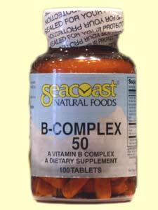 Vitamin B Complex 50mg (100 Tabs) Seacoast Vitamins