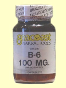 Vitamin B6 100mg (100 Tabs) Seacoast Vitamins