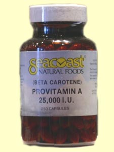 Beta Carotene 25,000 IU (250 Caps) Seacoast Vitamins