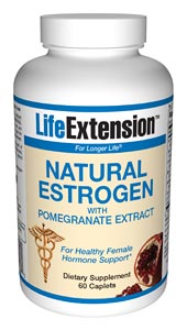 Natural Estrogen w/ Pomegranate Extract*(60 Caplts) Life Extension