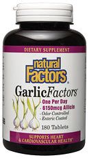 Garlic Factors (180 Tabs) Natural Factors
