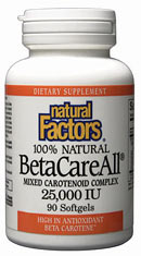 BetaCareAll 25,000 IU (90 Caps) Natural Factors