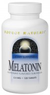 Melatonin 2.5mg Sublingual (60 tabs) Source Naturals