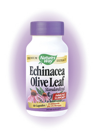 Olive leaf & Echinacea 100 caps) Nature's Way