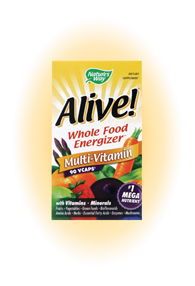 Alive! Whole Food Multi Vitamin w/ Iron (90vcaps) Nature's Way