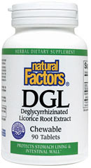 DGL (Deglycyrrhizinated Licorice Root Extract) (90 Tabs) Natural Factors