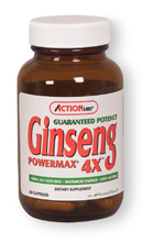 Ginseng Powermax 4X (100 caps) Action Labs