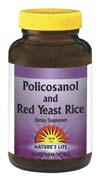 Policosanol and Red Yeast Rice (60 V-Caps) Nature's Life