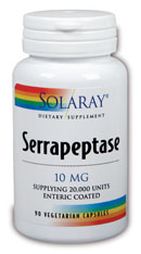 Serrapeptase 10mg (90 vcaps) Solaray Vitamins