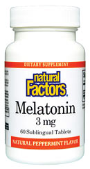 Melatonin 3mg (90 Tabs) Natural Factors